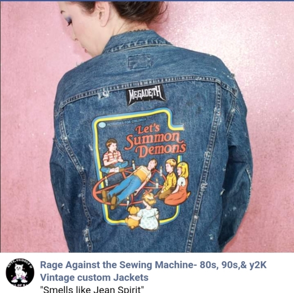 SOLD!!! Customized punkrock Calvin Klein Vintage y2k-trucker - Picture 6 of 16